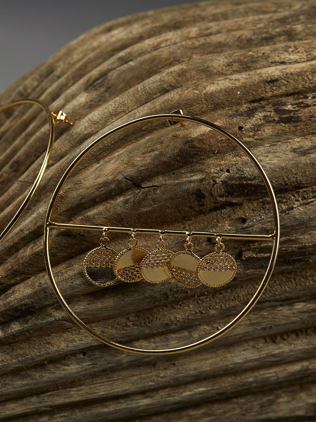 

The Slow Studio Gold-Plated Geometric Drop Earrings