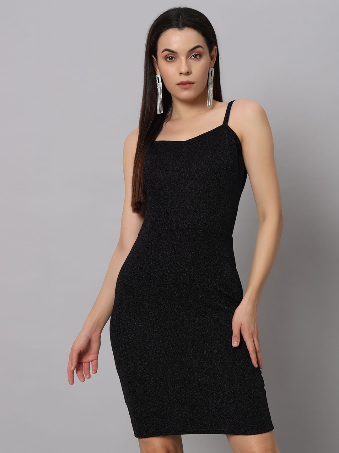 

VAARARO Women Bodycon Mini Dress, Black
