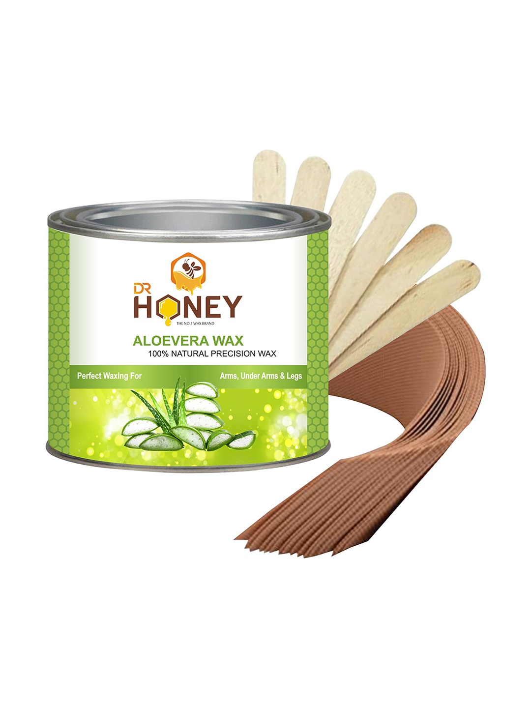 

DR HONEY Hair Removal Aloevera Wax- 600gm, Green
