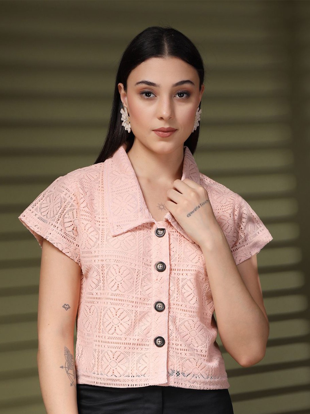 

plusS Cotton Crop Top, Pink