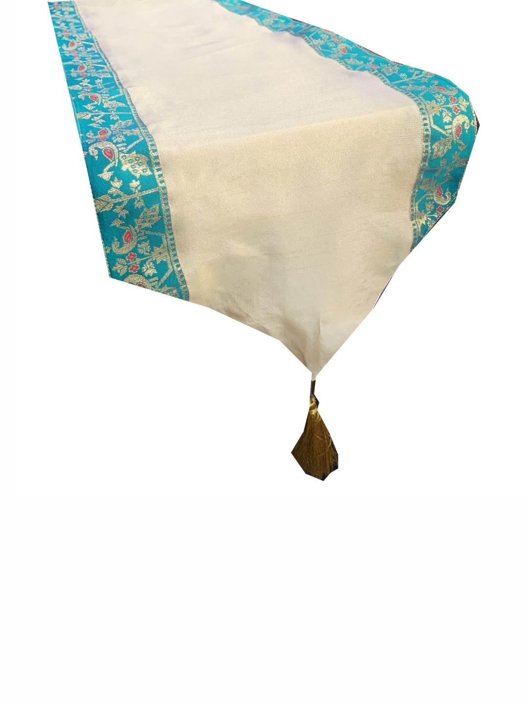 

Pink Parrot Blue & Cream-Coloured Printed Table Runner