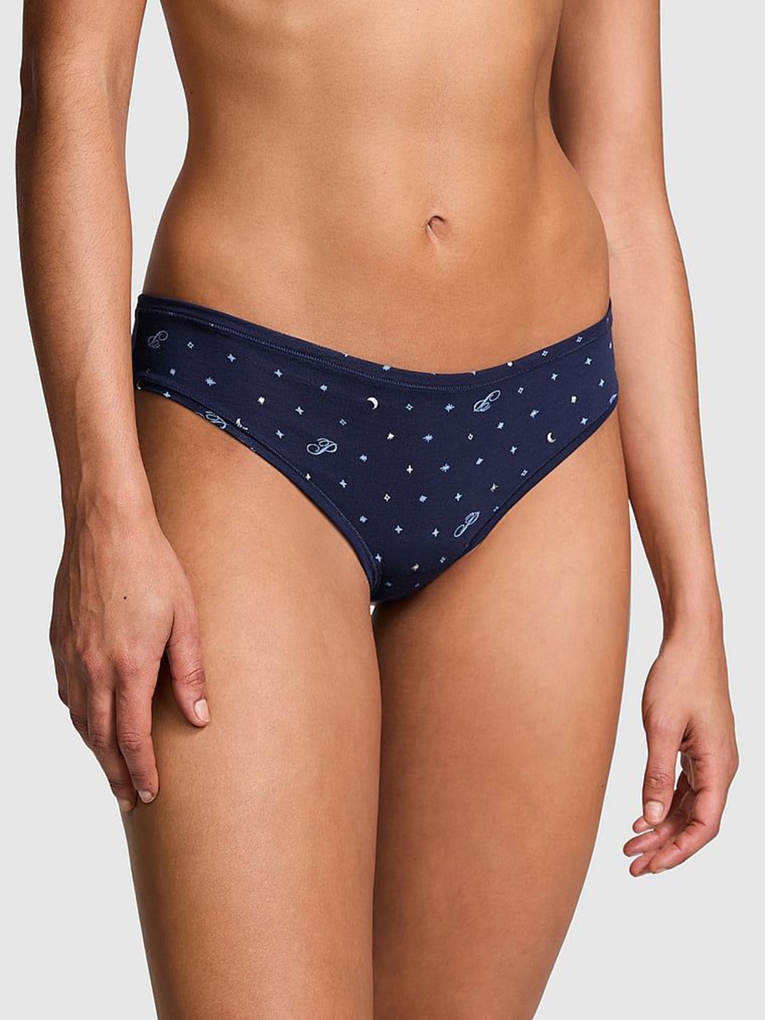 

Victoria's Secret Printed Low-Rise Basic Briefs112511096DCK, Navy blue