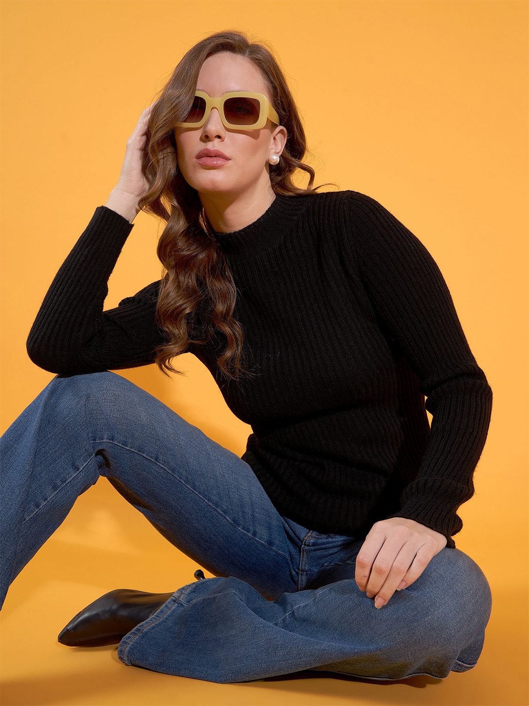 

98 Degree North Women Sweaters, Black