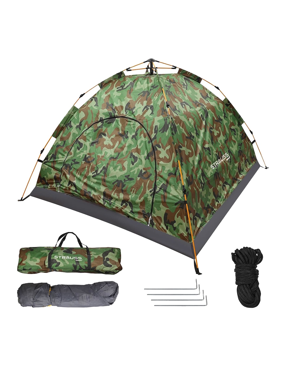 

STRAUSS Portable Camping Tent, Green