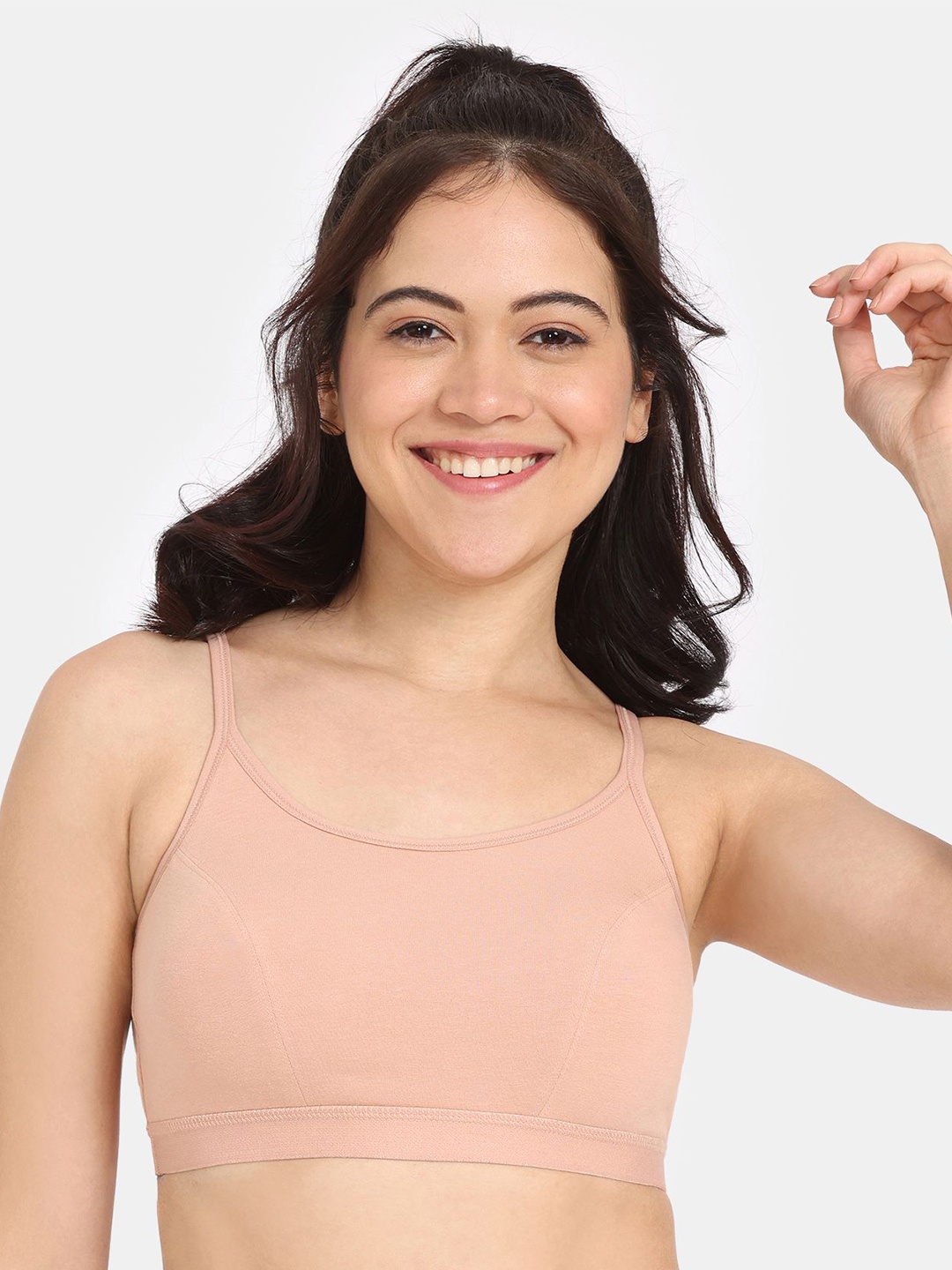 

Rosaline by Zivame Bralette Bra Full Coverage Bra, Rose