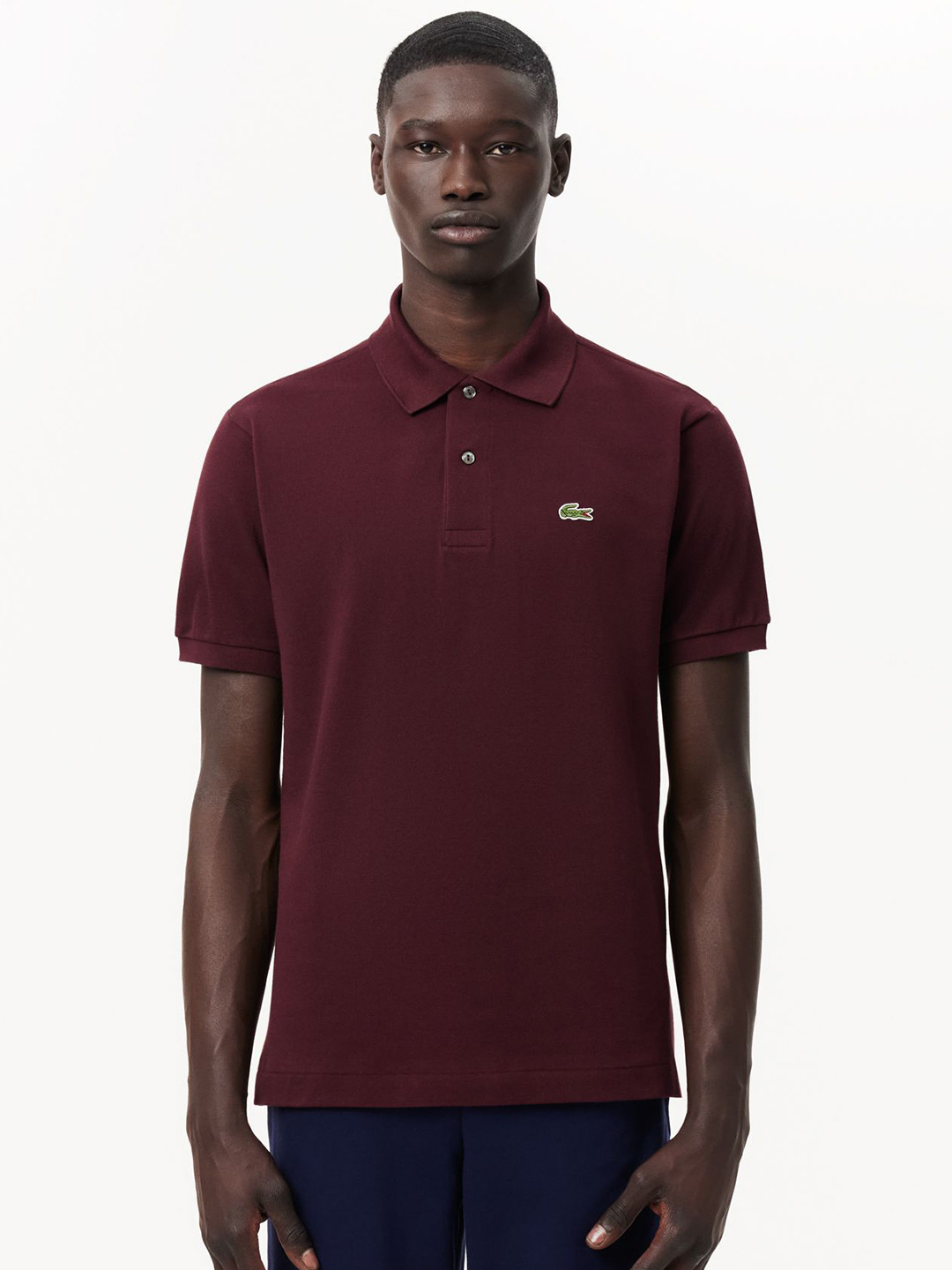 

Lacoste Men Solid Polo Collar Cotton T-shirt, Purple