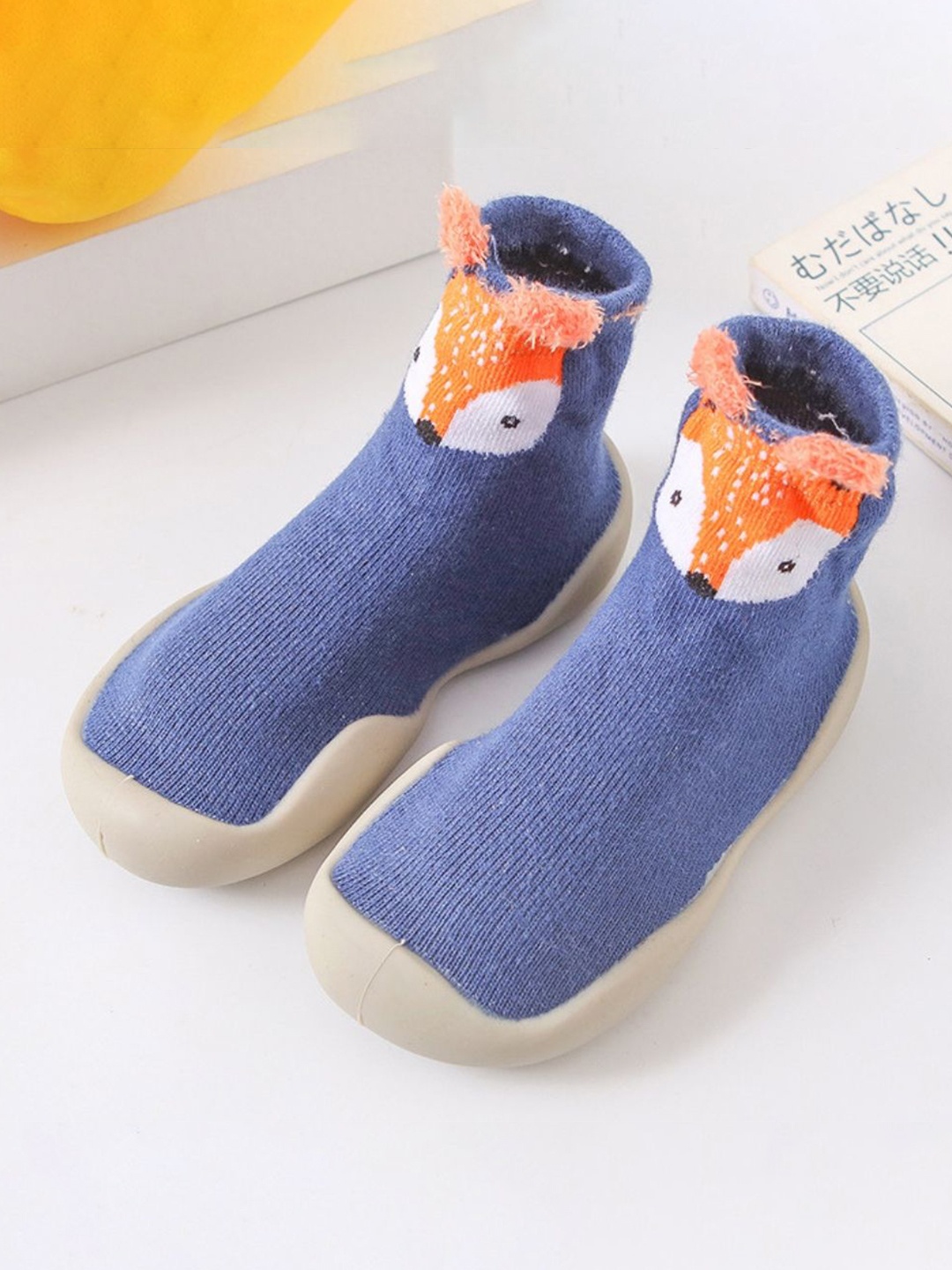 

NESKA MODA Unisex Kids Cotton Booties, Blue