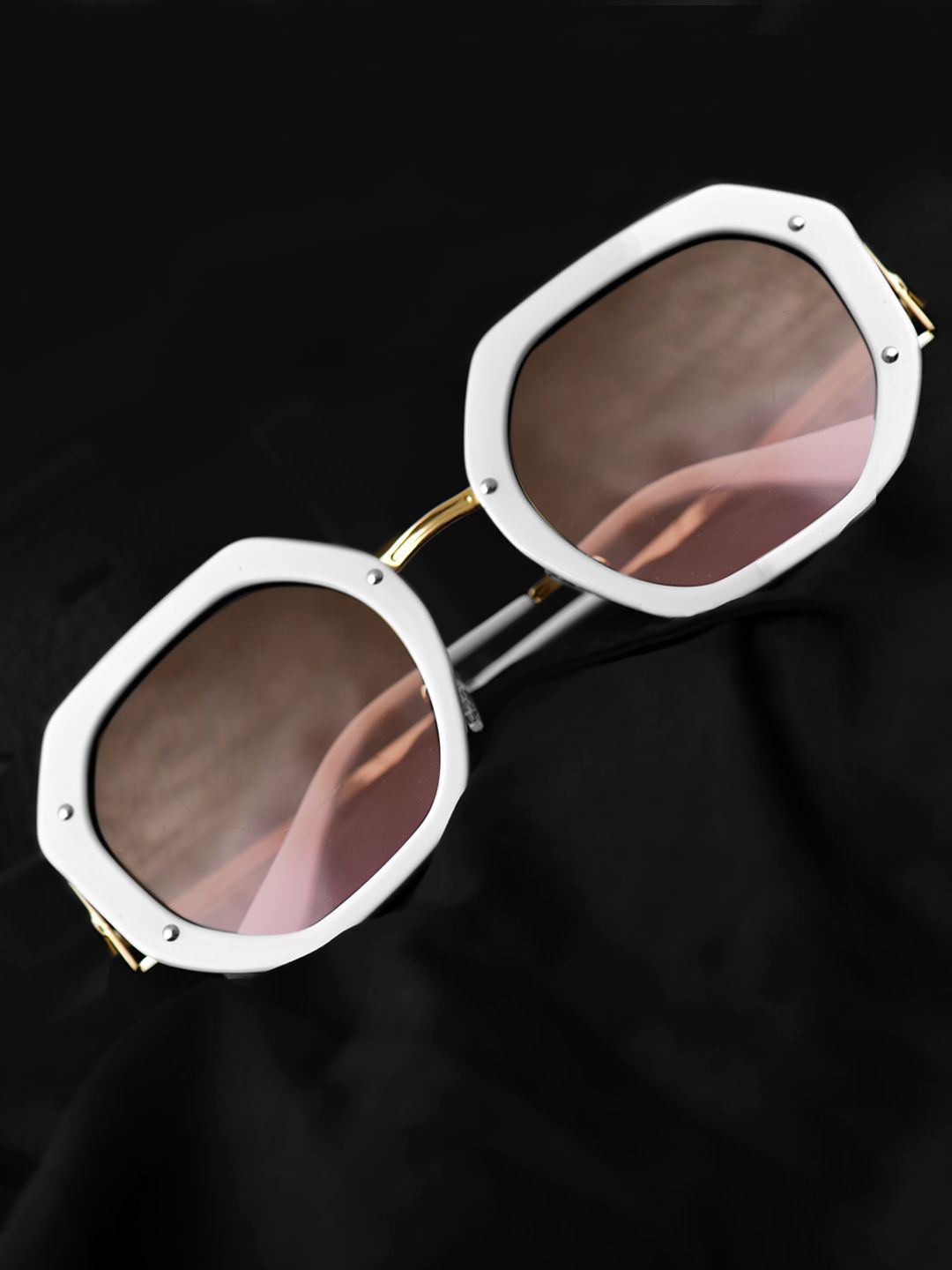 

DressBerry Women Browline Sunglasses with UV Protected Lens, Brown