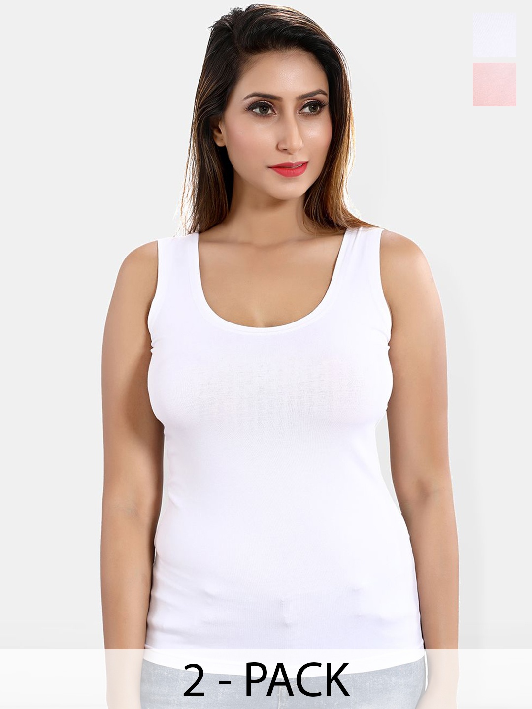 

Be You Pack Of 2 Non-Padded Camisoles, Pink