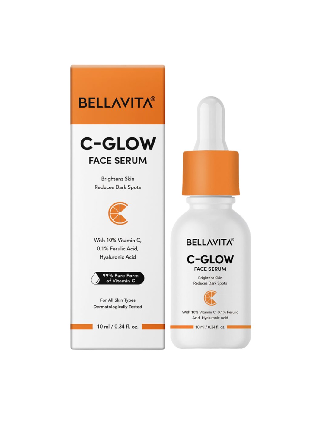 

Bella Vita Organic C-Glow Serum For Dark Spots - 10ml, White