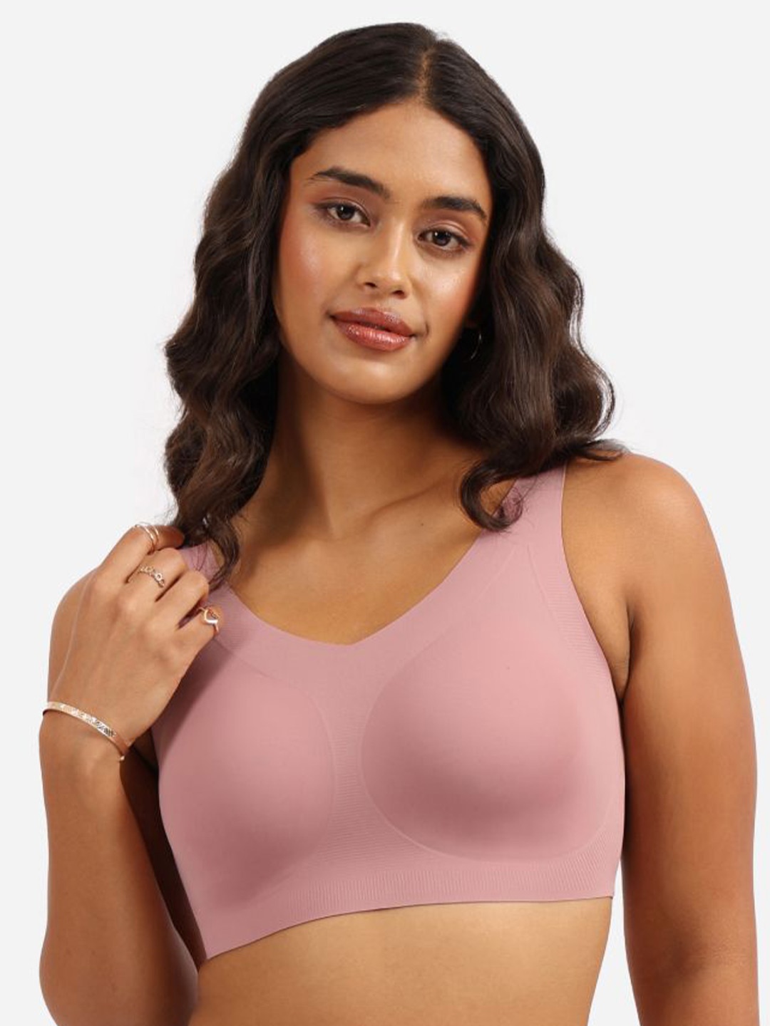 

Blissclub Full Coverage Removable Cups Everyday Bra, Pink