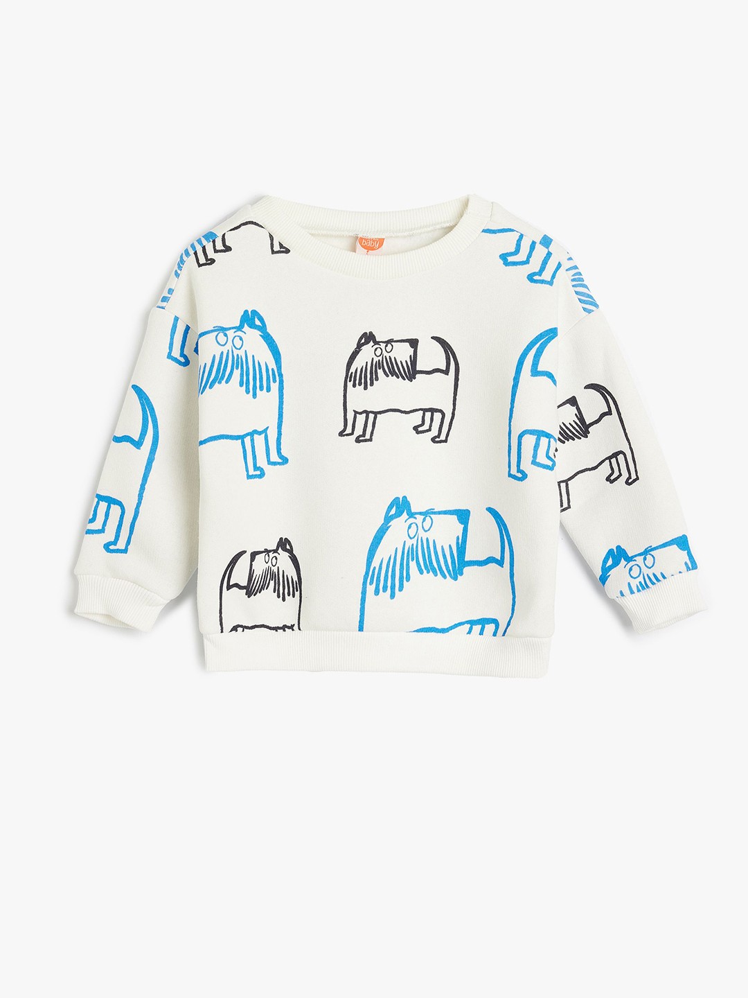 

Koton Boys Graphic Printed Sweatshirt, Beige