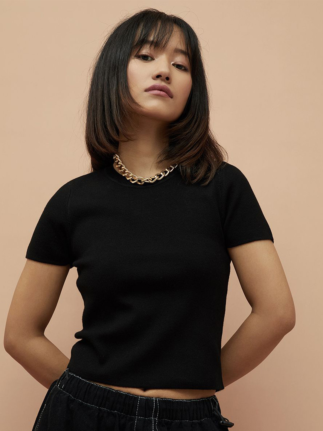 

Ginger by Lifestyle Top, Black