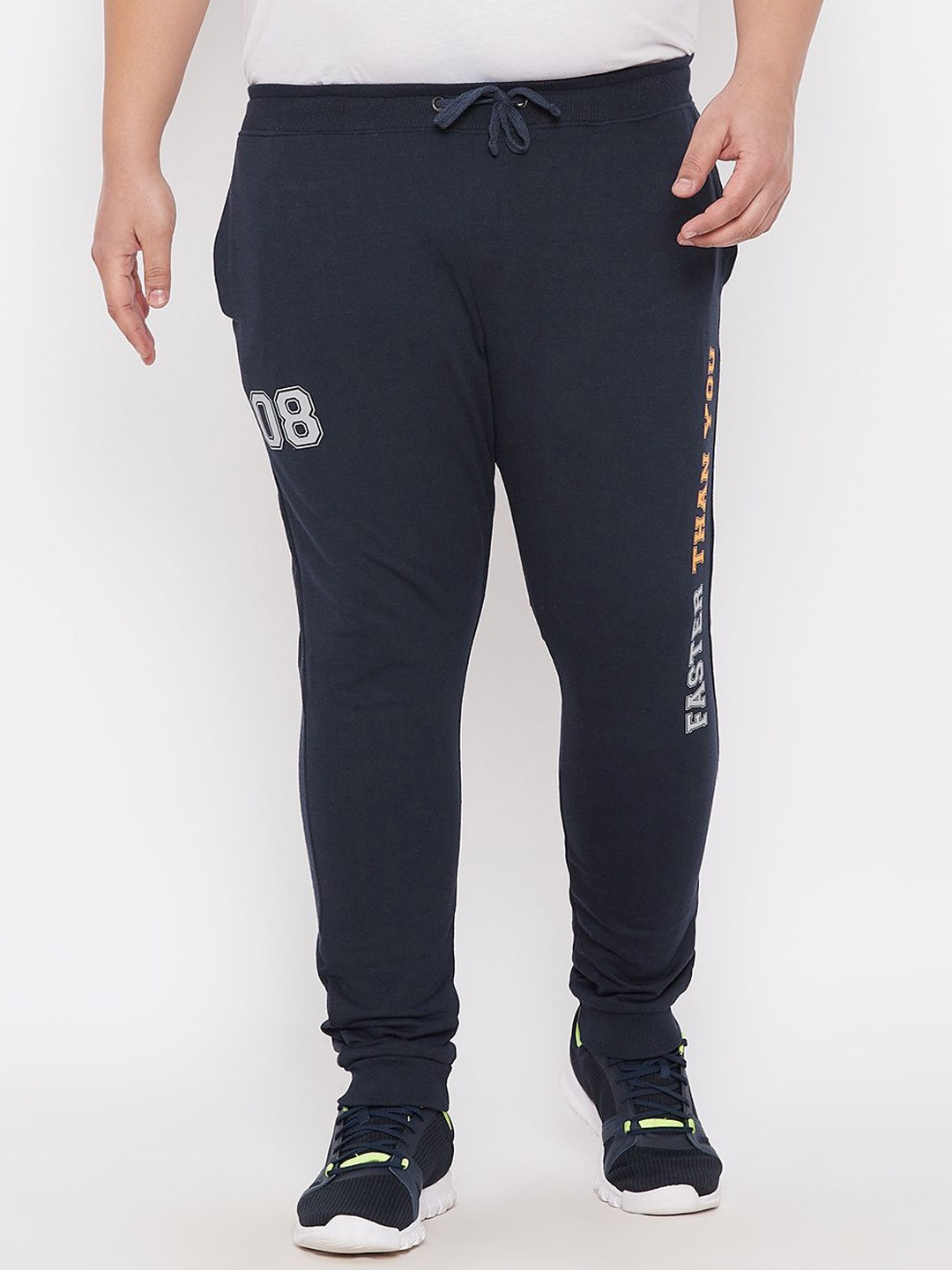 

ARDEUR Men Mid Rise Joggers, Navy blue