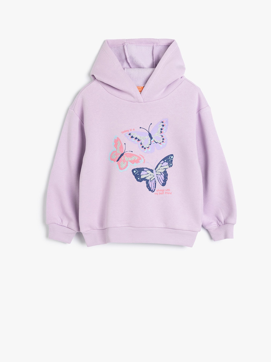 

Koton Girls Graphic Printed Sweatshirt, Lavender