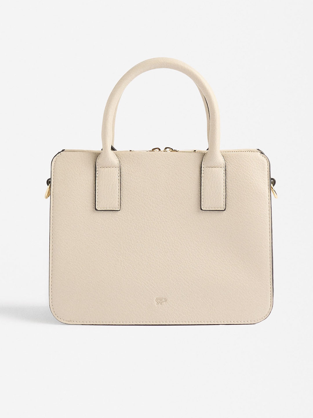

PARFOIS Textured Structured Handheld Bag, Off white