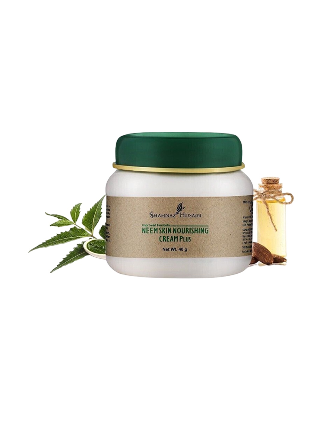 

Shahnaz Husain Neem Skin Nourishing Cream Plus 40 g, Green