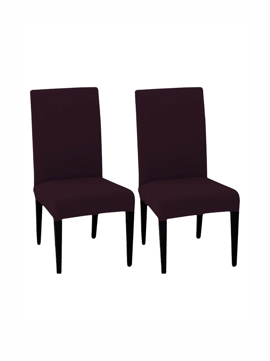 

Lazi Burgundy 2 Pieces Stretchable Dining Chair Covers