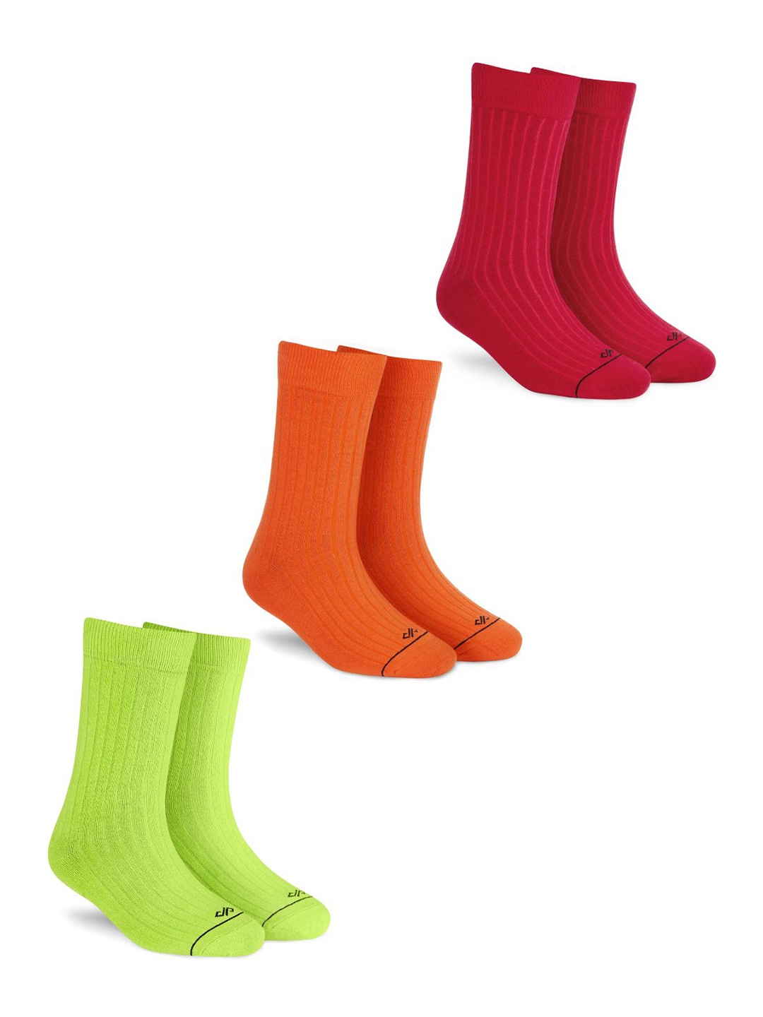 

Dynamocks Unisex Pack Of 3 Calf-Length Socks, Green