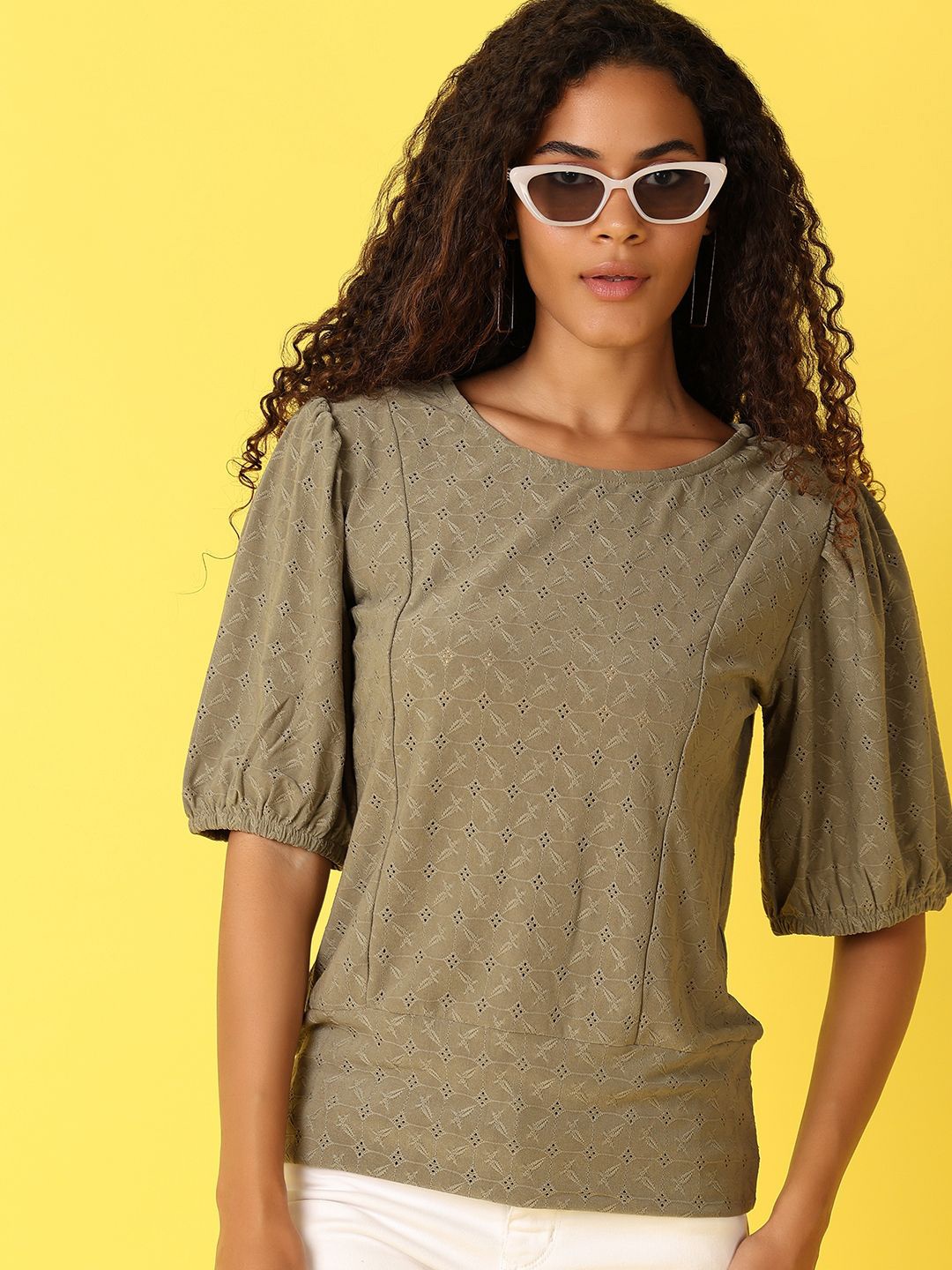 

V-Mart Cotton Top, Olive