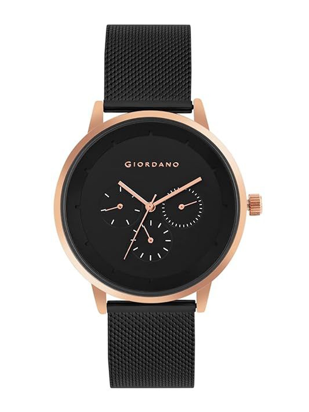 

GIORDANO Men Dial & Bracelet Style Straps Analogue Watch GZ-50005-33, Black