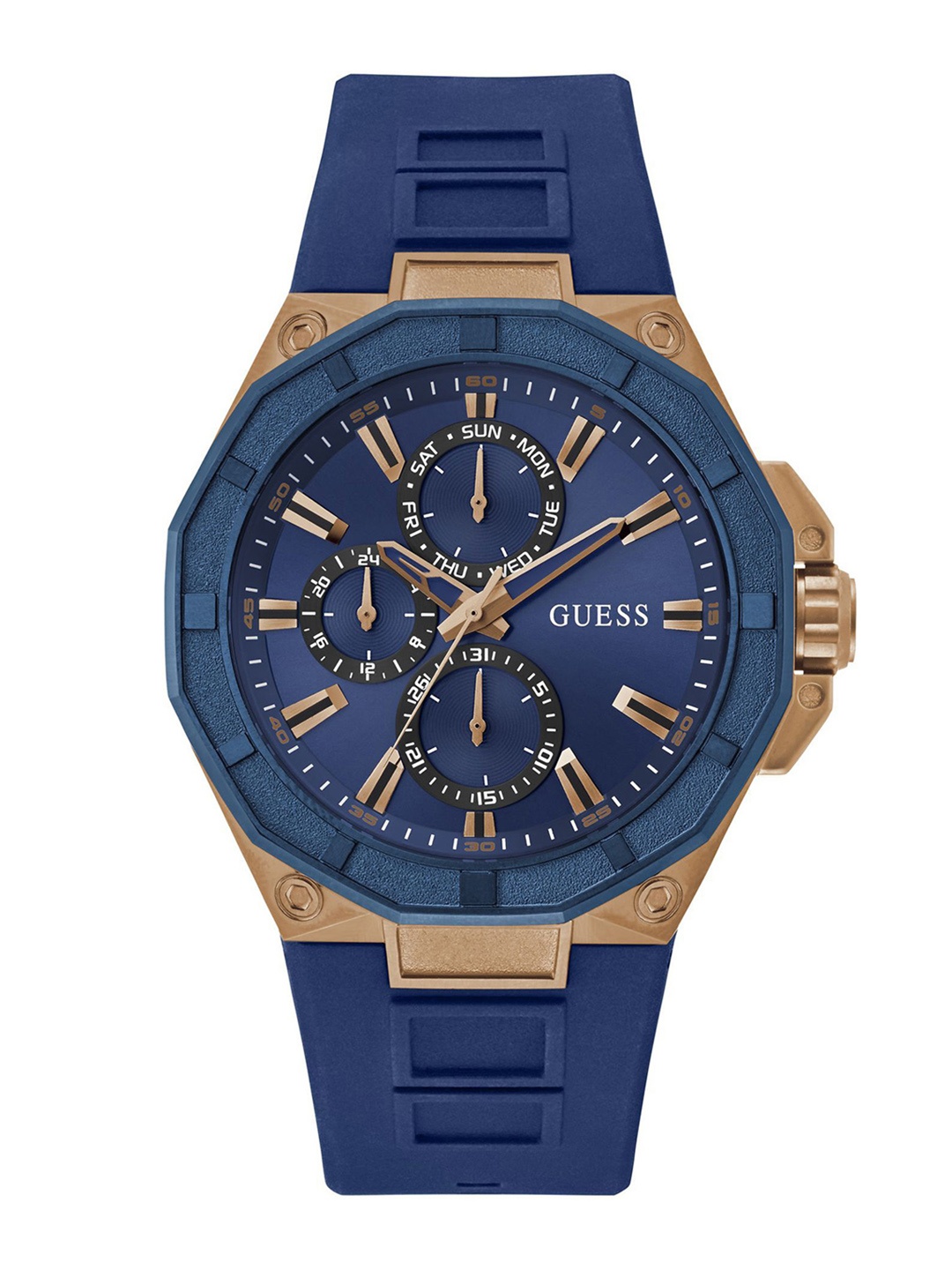 

GUESS Men Dial & Straps Analogue Watch GW0803G2, Blue