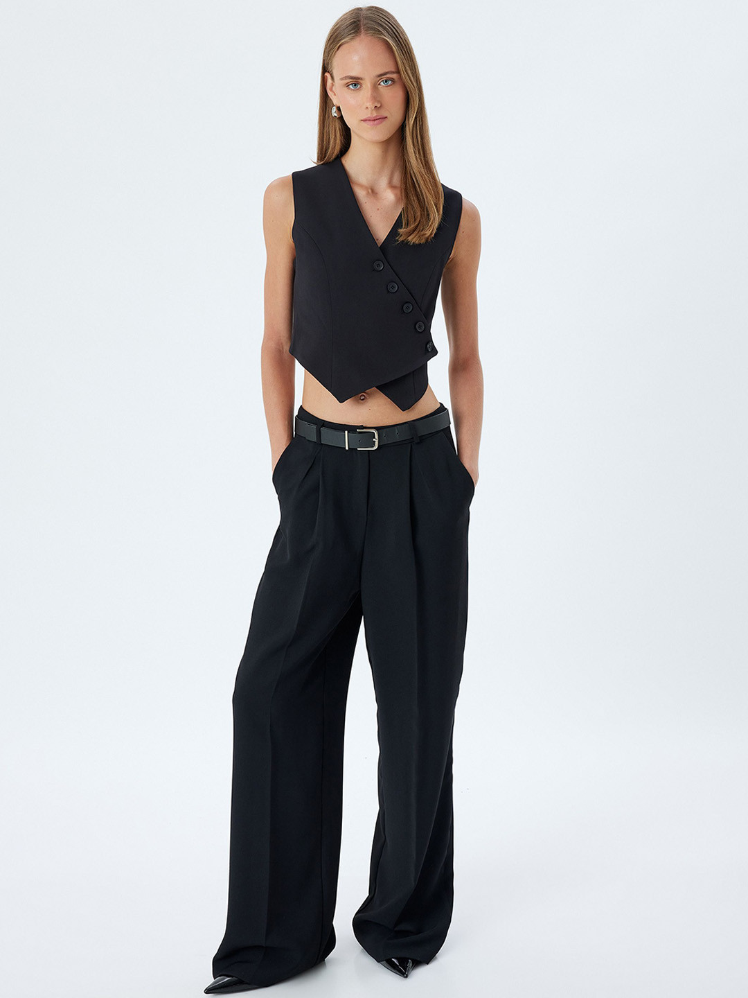 

Koton Slim-Fit Waistcoat, Black