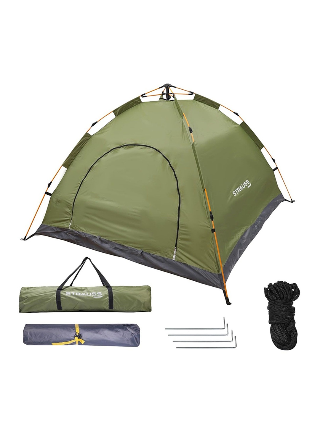 

STRAUSS Portable Camping Tent, Green