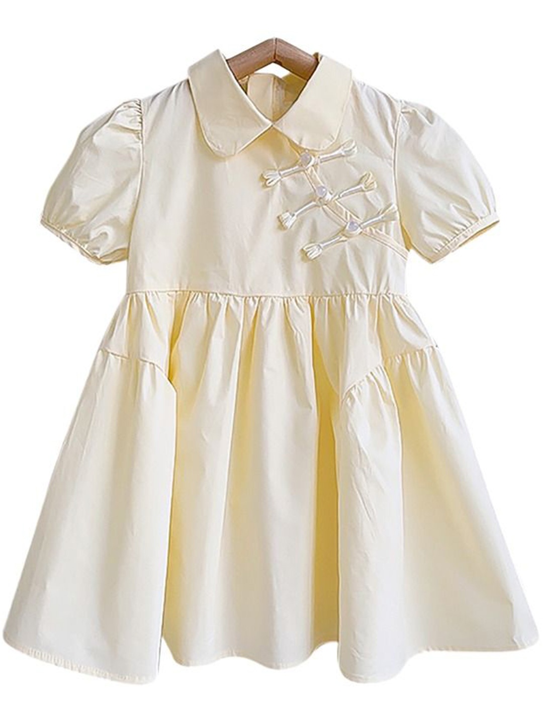 

StyleCast x Revolte Girls Peter Pan Collar A-Line Midi Dress, Yellow
