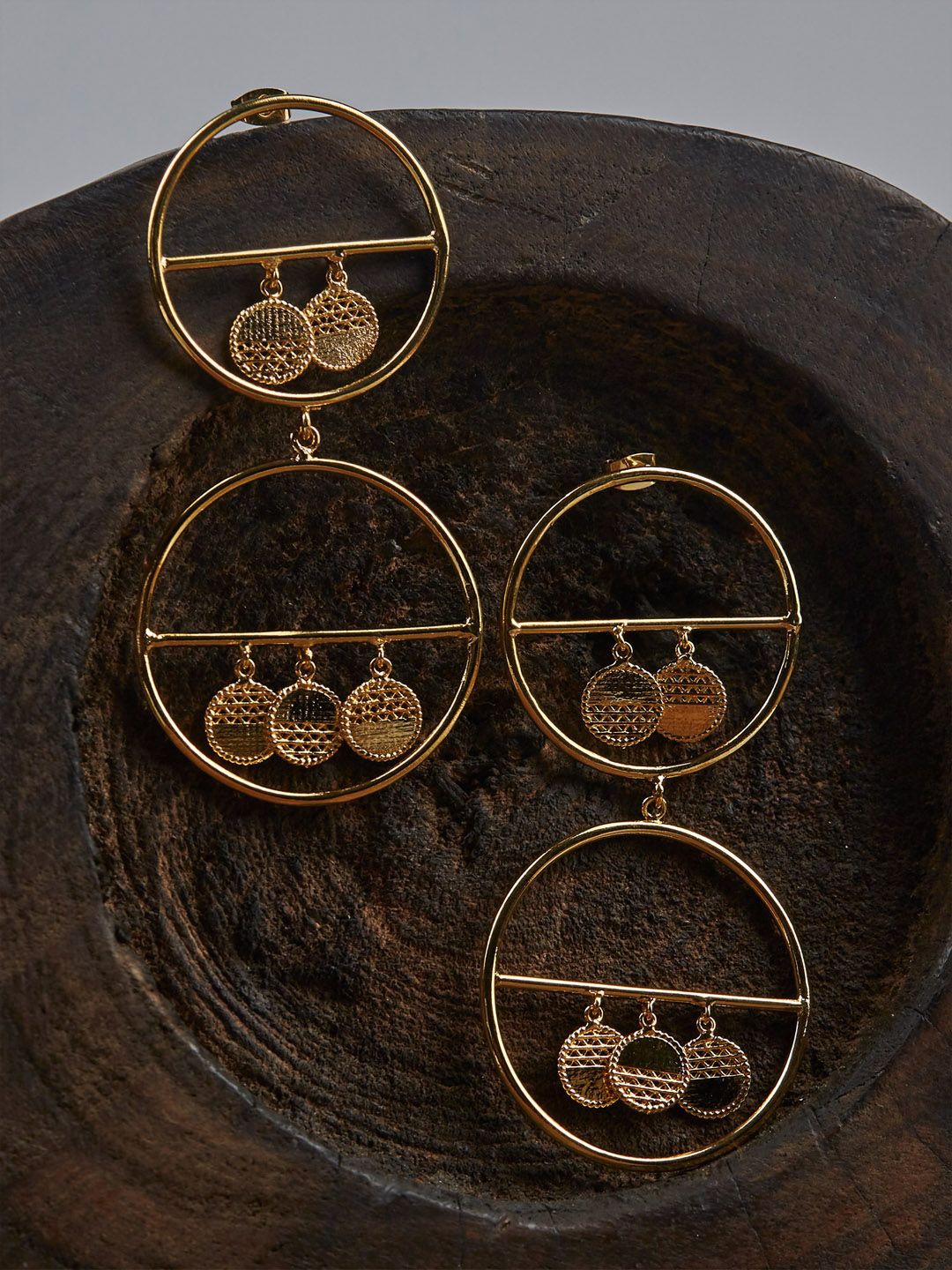 

The Slow Studio Gold-Plated Long Drop Earrings