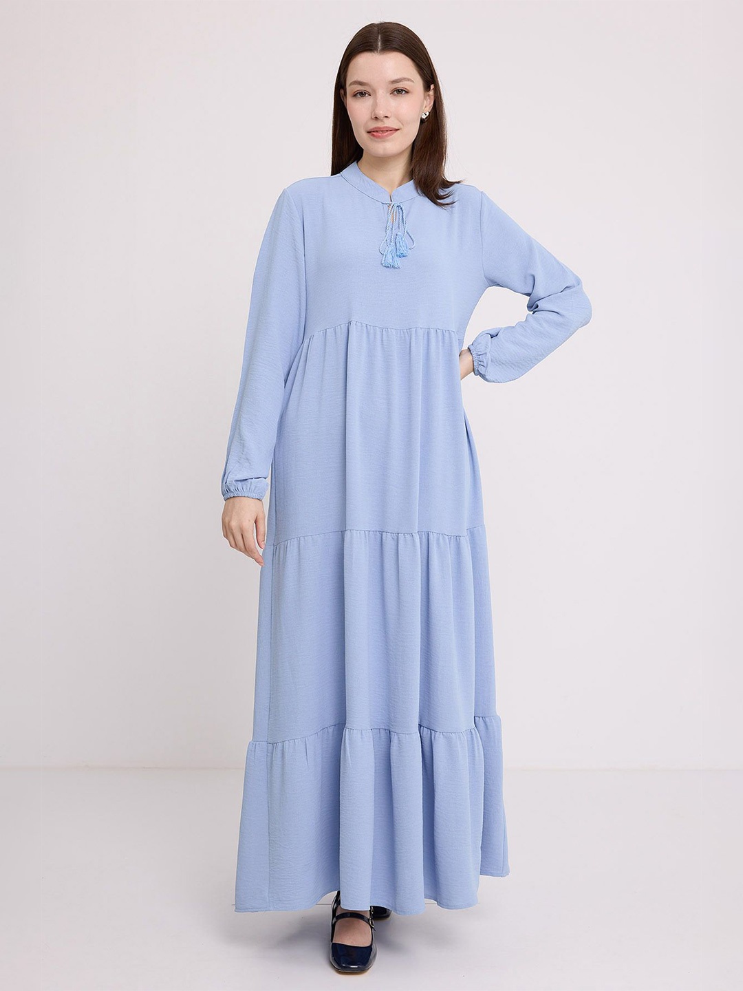 

BIGDART Women Tie-Up Neck Maxi Dress, Na