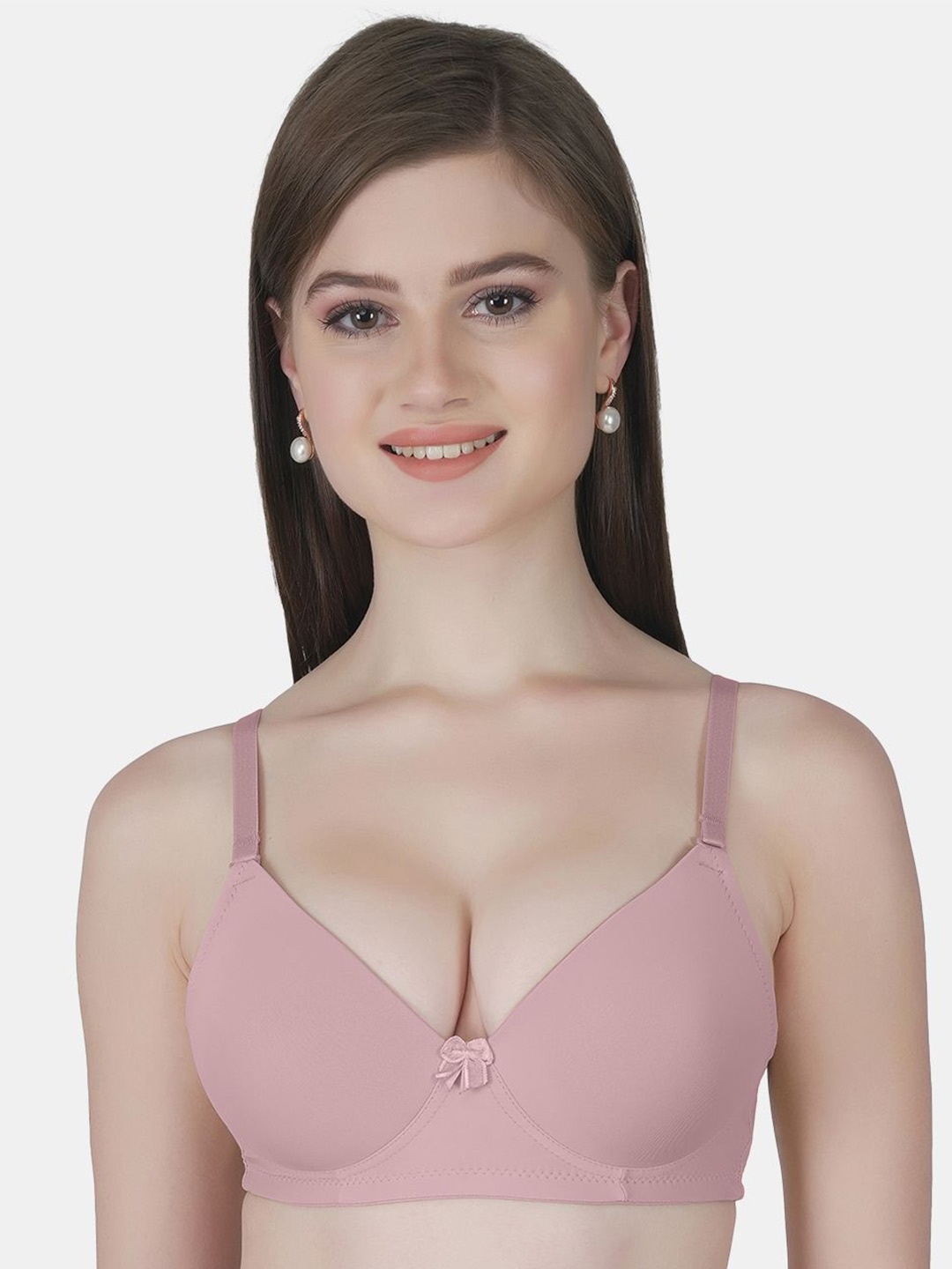 

Joomie Bra Half Coverage Solid Lightly Padded, Purple