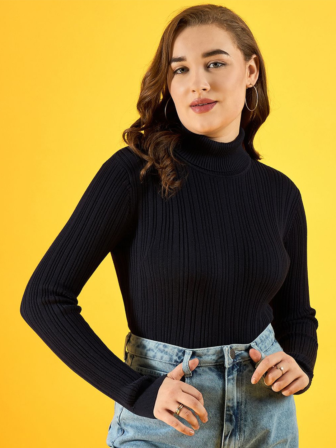 

98 Degree North Women Sweaters, Navy blue
