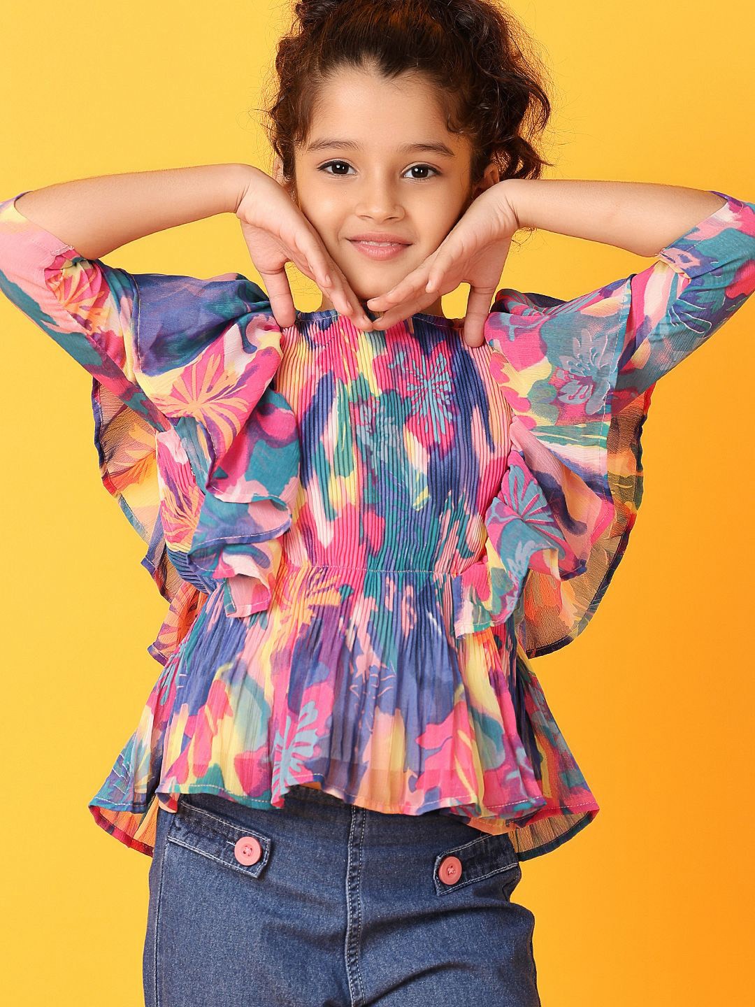

V-Mart Print Cotton Top, Multi