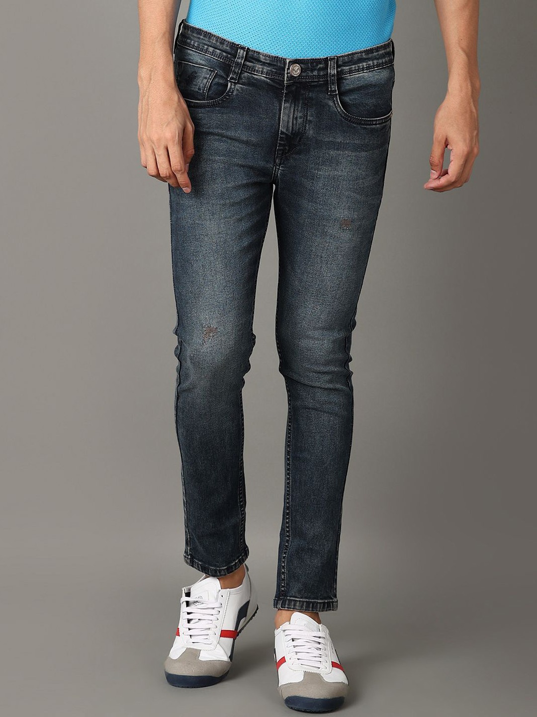 

V-Mart Men Mid-Rise Regular Fit Jeans, Blue