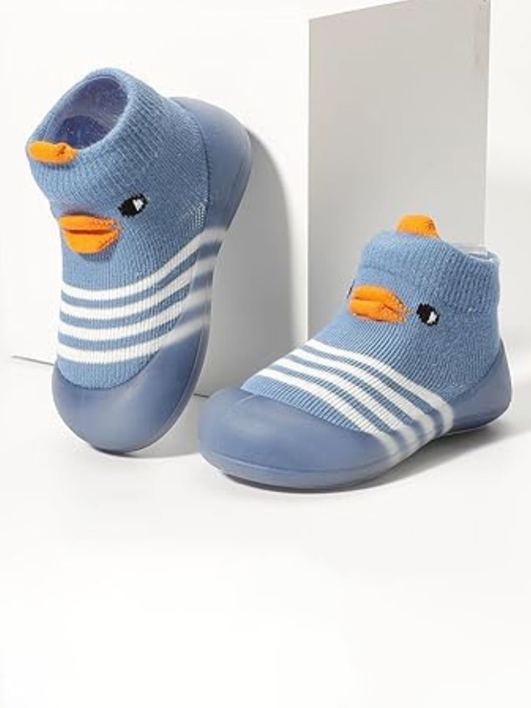 

NESKA MODA Unisex Kids Cotton Booties, Blue