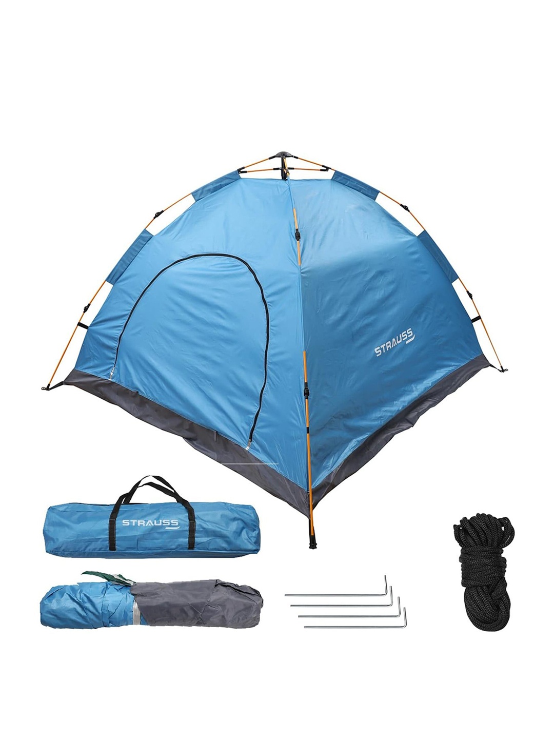 

STRAUSS Portable Camping Tent, Blue