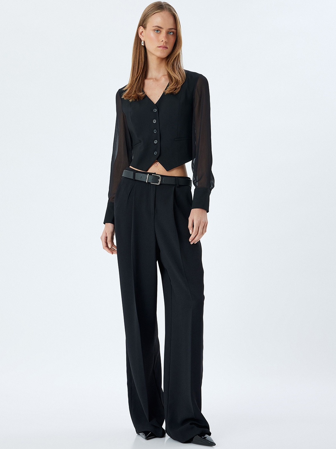 

Koton Slim-Fit Waistcoat, Black