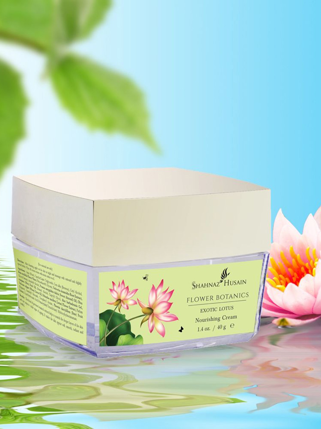 

Shahnaz Husain Flower Botanics Exotic Lotus Nourishing Cream 40 g, Green