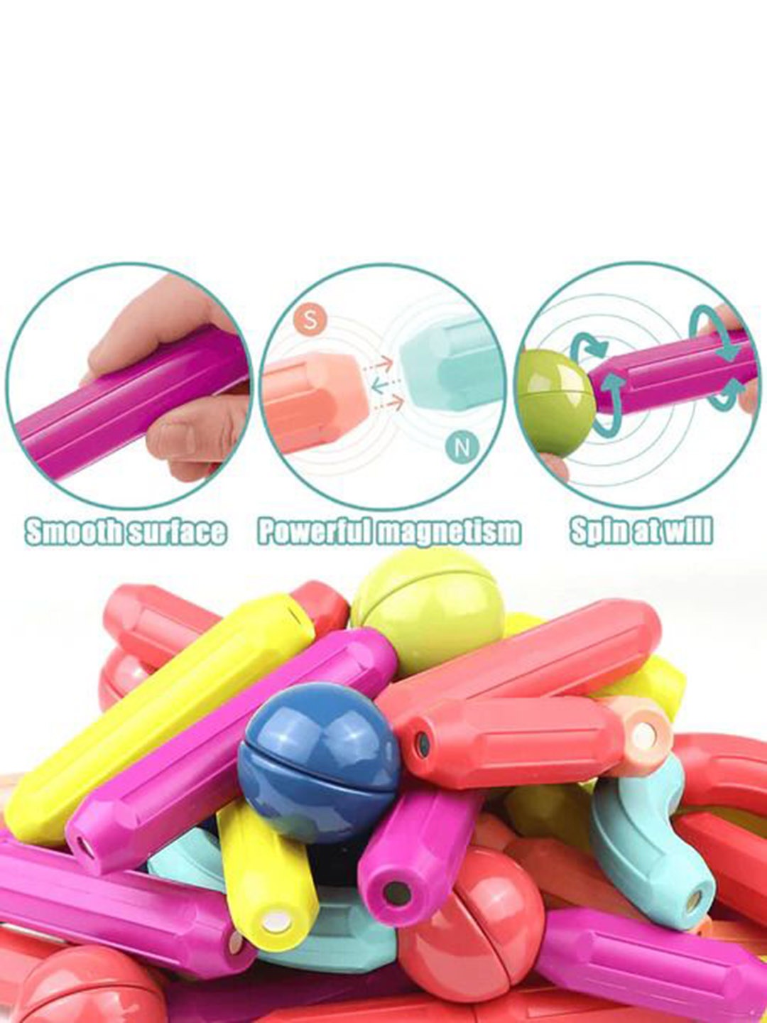 

BAESD BPA Free Skill Development Toy Learning and Development Toys, Green