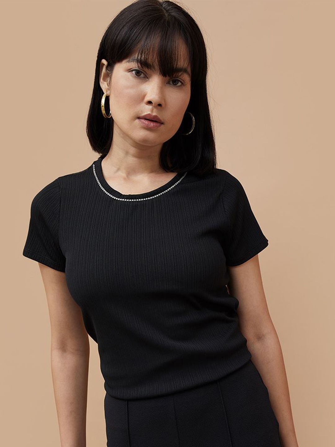 

CODE by Lifestyle Top, Black