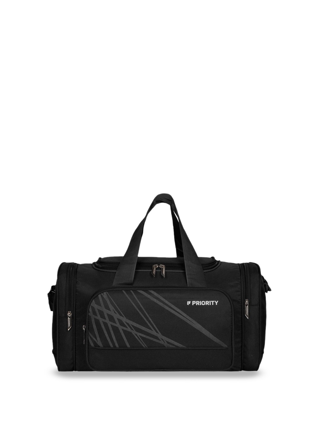 

Priority Printed Large Duffel Bag, Black