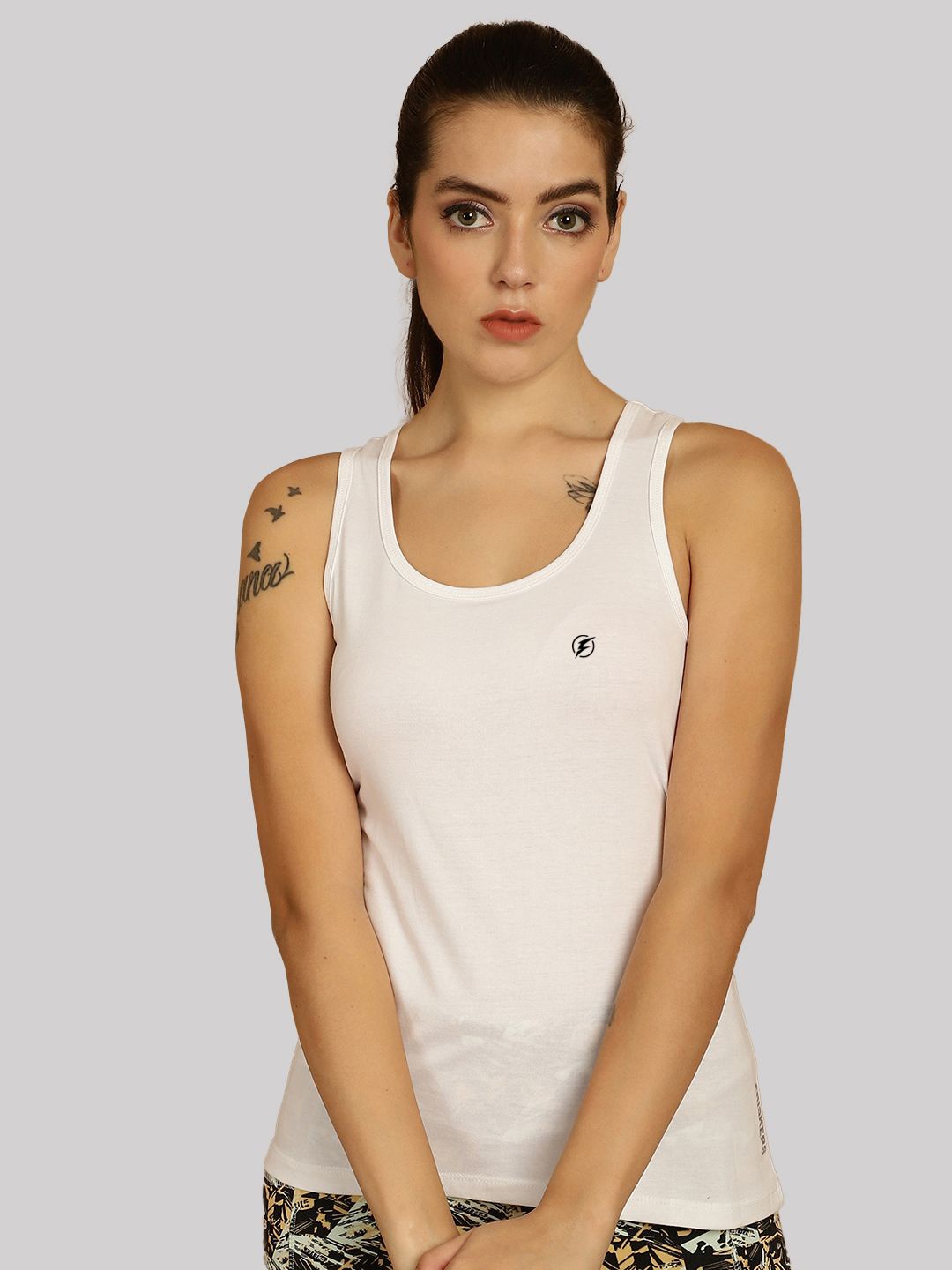 

Friskers Cotton Tank Top, White