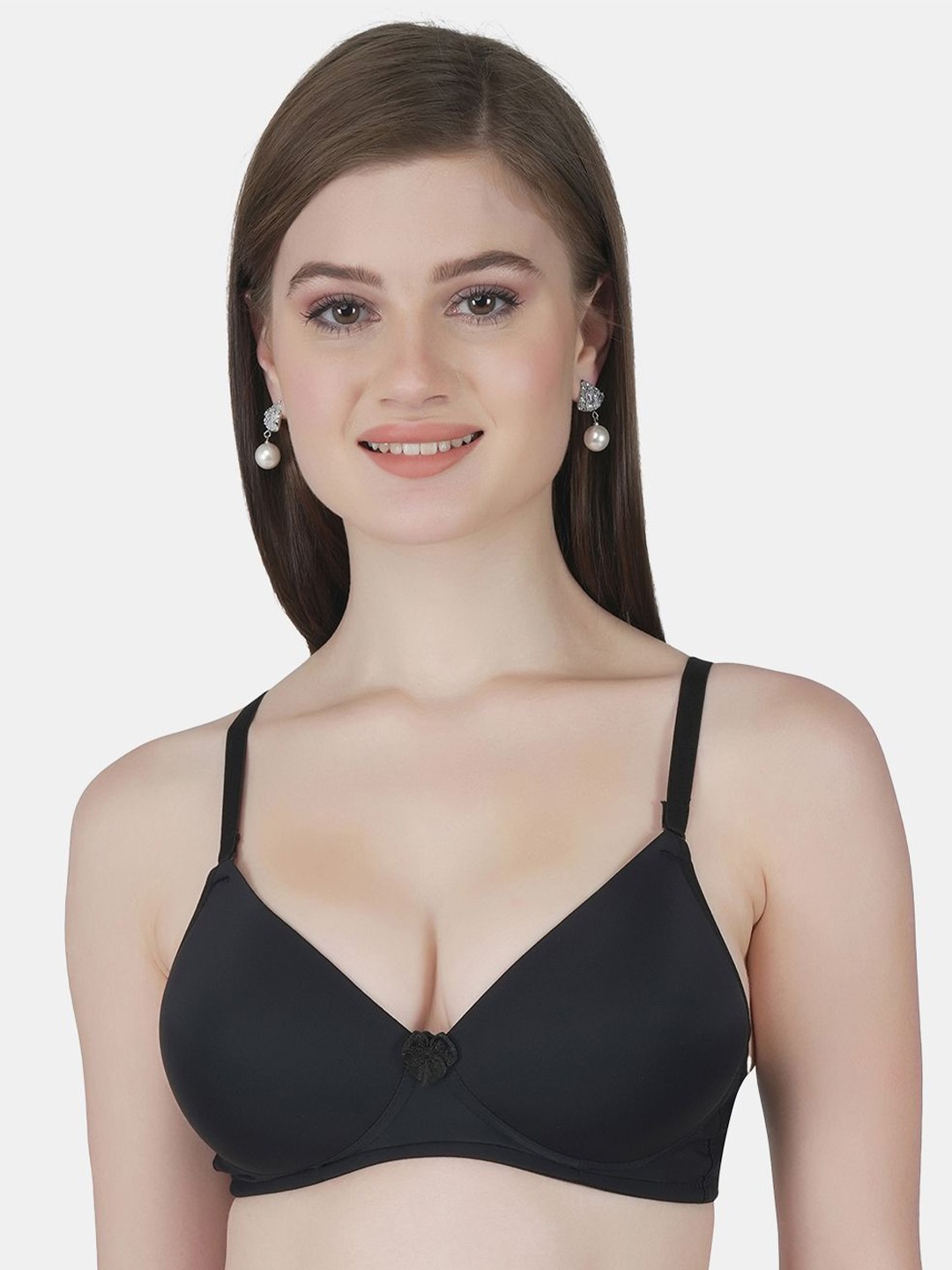 

Joomie Full Coverage Lightly Padded Bra, Black