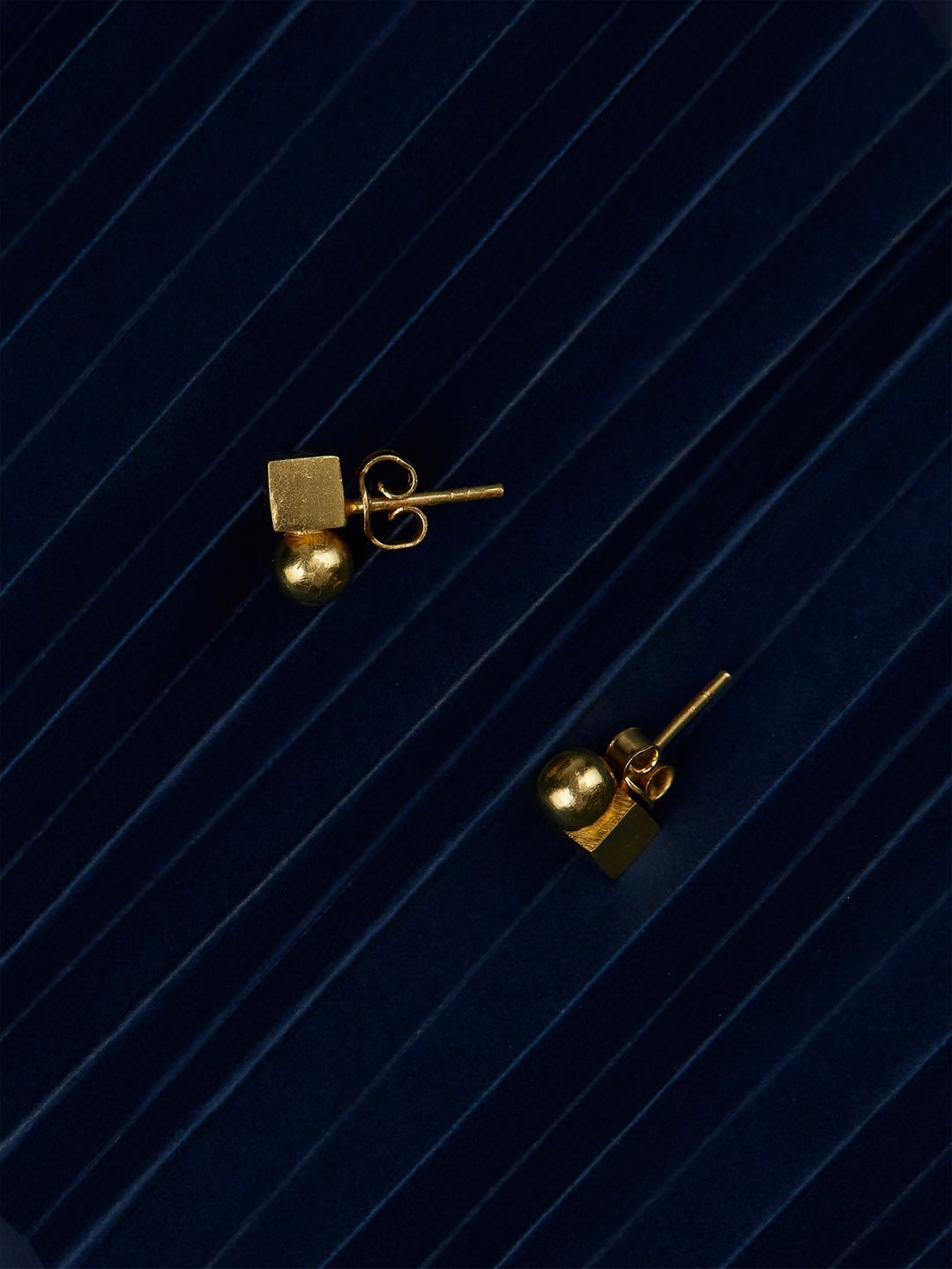

The Slow Studio Silver Classic Studs, Gold