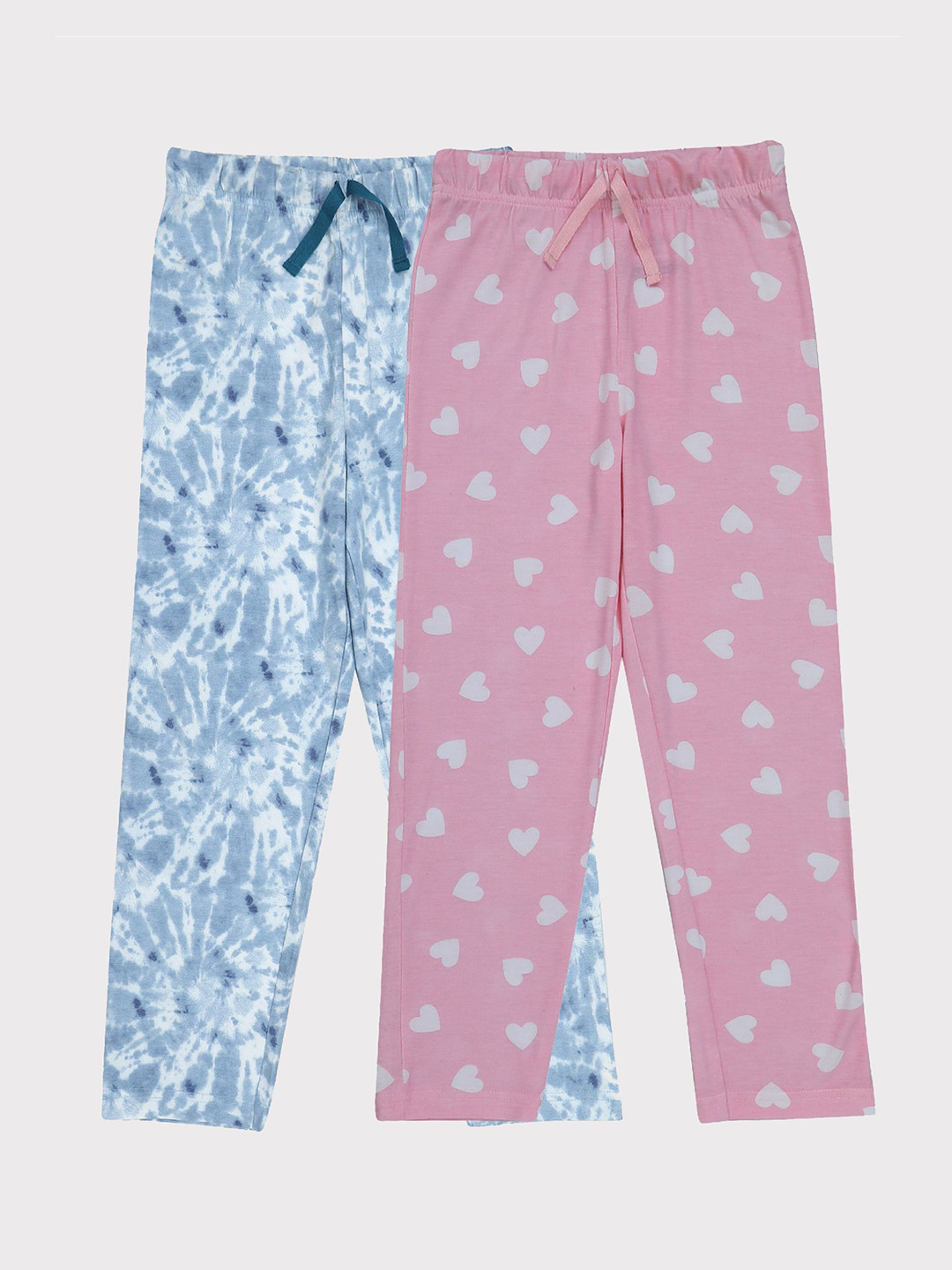 

F&S Girls Pack Of 2 Printed Lounge Pants, Pink