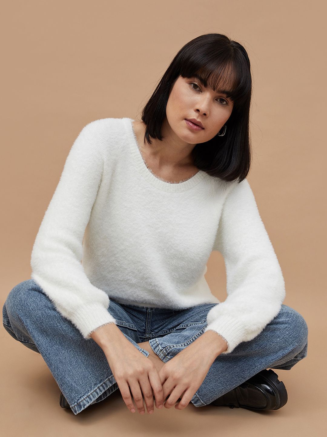 

CODE by Lifestyle Women Solid Sweatshirt, White
