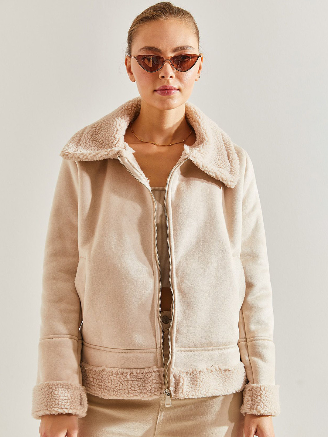 

BIANCO LUCCI Women Jacket, Beige
