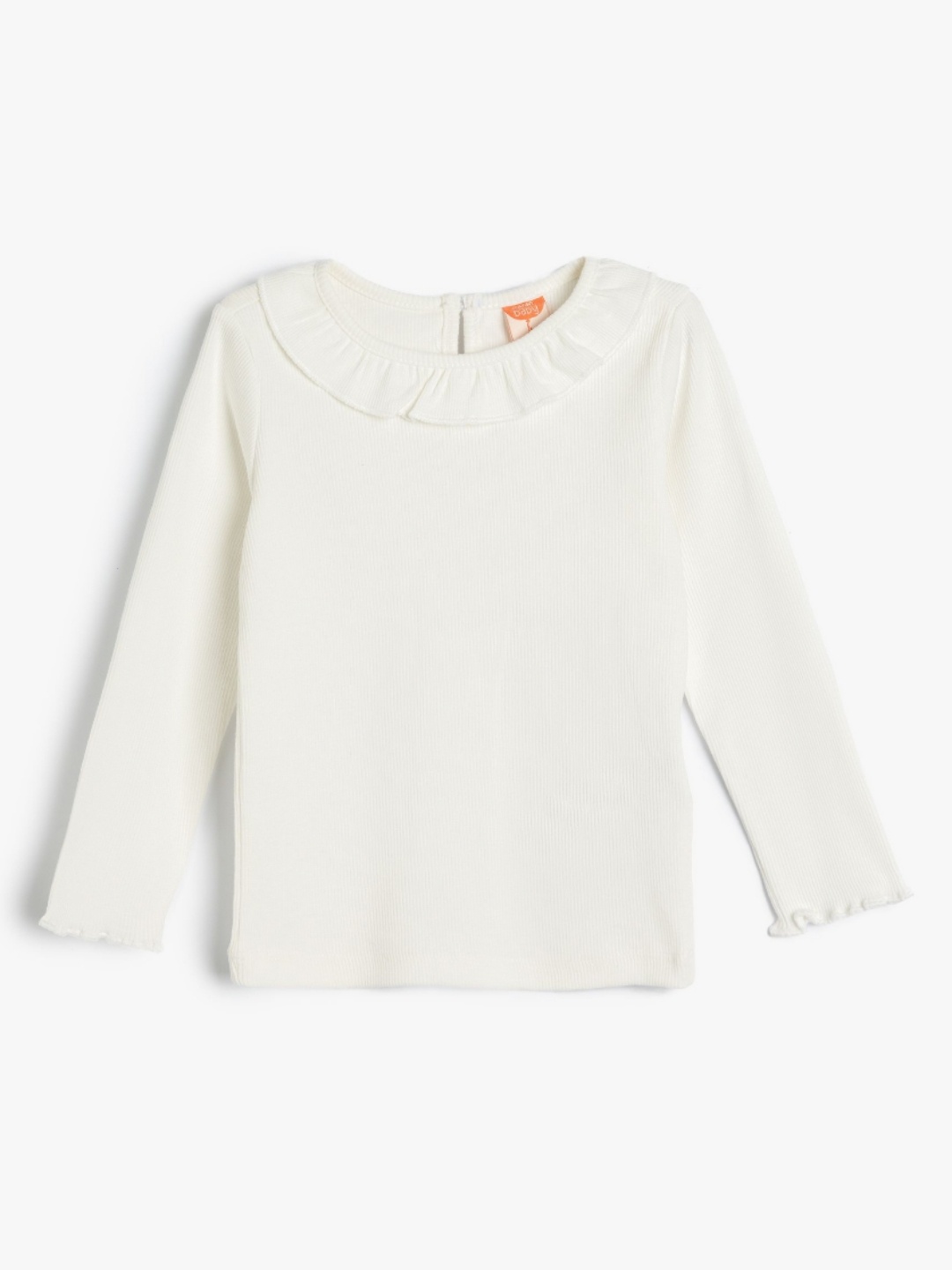 

Koton Girls Solid Round Neck Cotton T-Shirt, Beige