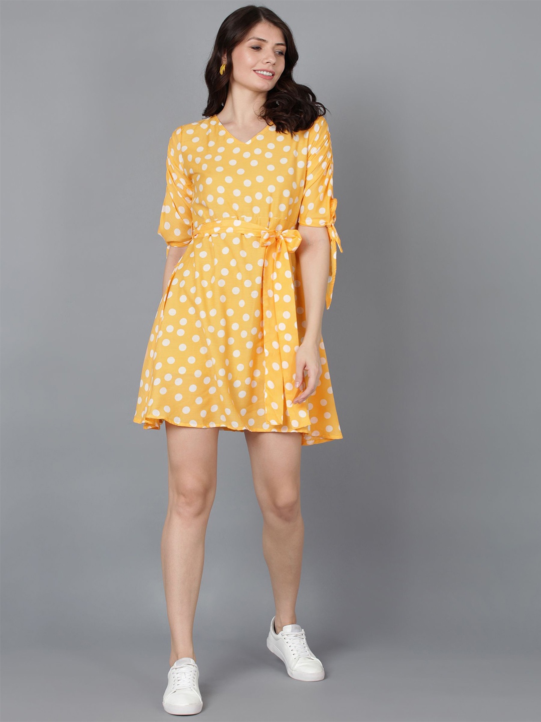 

Murcia Fit & Flare Dress, Yellow